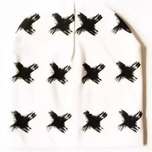 New Black xxx on white cap boy girl’s beanie 6 mo.-3 years
